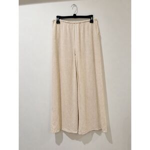 12th Tribe Linen Wide Leg Pants - Cream